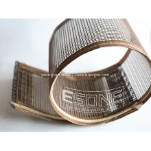 Heat resistant PTFE open mesh conveyor belt